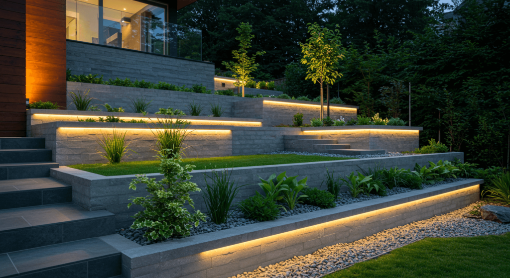 Modern Retaining Wall