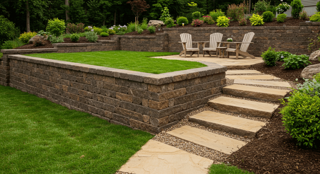 strong retaining wall