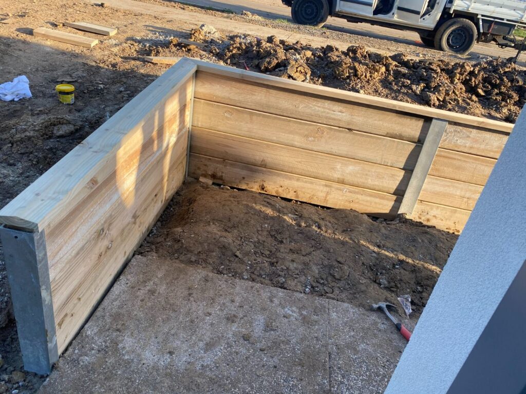 Timber Retaining Wall Geelong